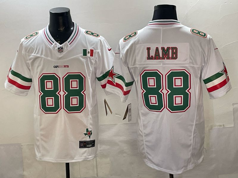 Men 2026 Dallas Cowboys #88 Lamb White 3th generations Nike Limited NFL Jersey style 01->dallas cowboys->NFL Jersey